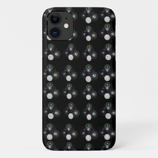 黒い芝鉢とジャックス柄 Case-Mate iPhoneケース (裏面)