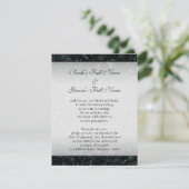 黒い花のボーダーの青 招待状 (スタンド正面)