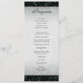 黒い花のボーダープログラムの青 プログラム (裏面)