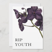 黒い花の死と青春の終わり 招待状 (裏面)