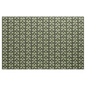 黒い花の生地のシックなユリの谷 ファブリック (ファットクウォーター)