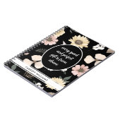 黒い花の祈りの日誌のノート ノートブック (左側)