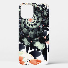 黒い花の禁断 iPhone 12ケース
