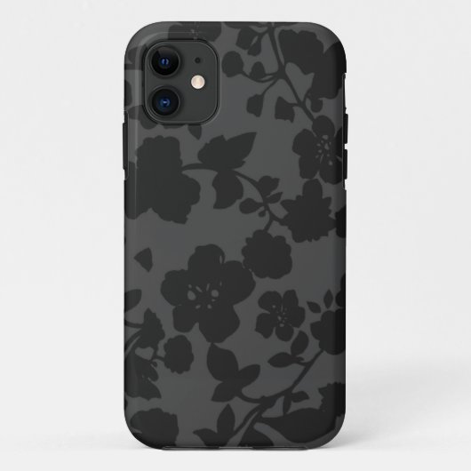 黒い花のiPhone 5sケース Case-Mate iPhoneケース (裏面)