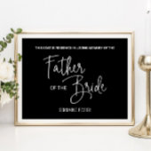 黒い花嫁の父の追悼椅子 ウェディング ポスター