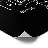 黒い花嫁の父の追悼椅子 ウェディング ポスター (角)