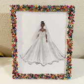 黒い花嫁、白いドレス、アート作品、イラスト ポスター