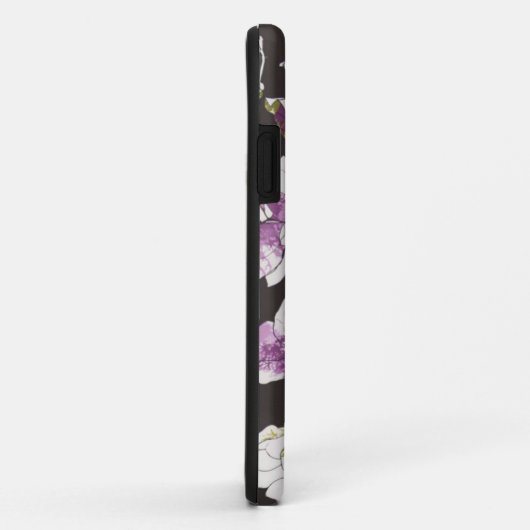 黒い花柄 Case-Mate iPhoneケース (裏面/右)