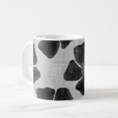 黒い花模様のマグ コーヒーマグカップ (正面左)