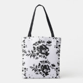 黒い花 トートバッグ (裏面)