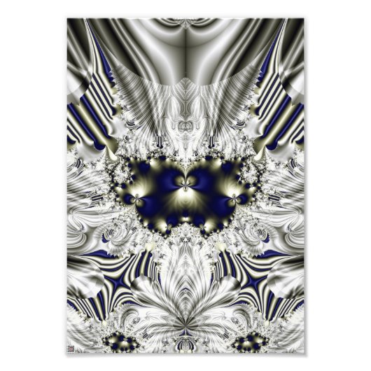 黒い花 フォトプリント            (正面)