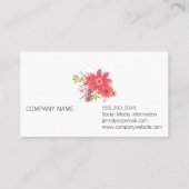 黒い花（黒） 名刺 (裏面)