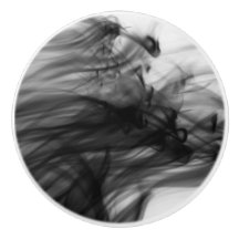 黒い芸術家によるC.L.ブラウン火Iの陶磁器のノブ