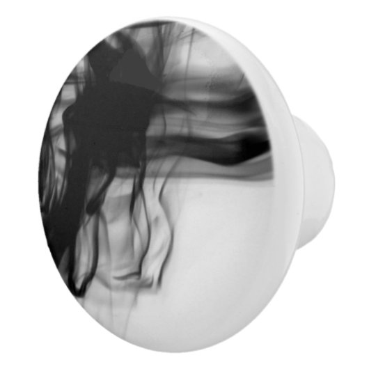 黒い芸術家によるC.L.ブラウン火IIの陶磁器のノブ セラミックノブ (右)