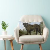 黒い英国のマスティフの装飾用クッション ランバークッション (椅子)