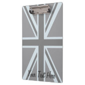 黒い英国国旗の旗のデザイン クリップボード (左)