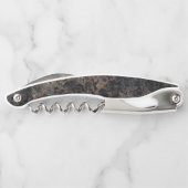 黒い茶色の大理石パターエレガントン ソムリエナイフ (裏面)