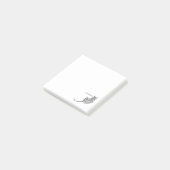 黒い落書きでできた座る虎 ポストイット (アングル)