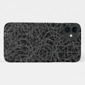 黒い落書き線のパターン Case-Mate iPhoneケース (裏面(横))