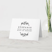 黒い葉のリースが私のメイド・オブ・オーナー（花嫁付き添い人）