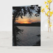 黒い葉フレーム カード (黄色い花)