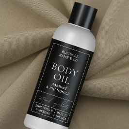 黒い薬局4 OZ 120ml化粧品ボトルラベル 長方形シール