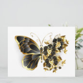 黒い蘭と金色の花の蝶 メニュー (スタンド正面)