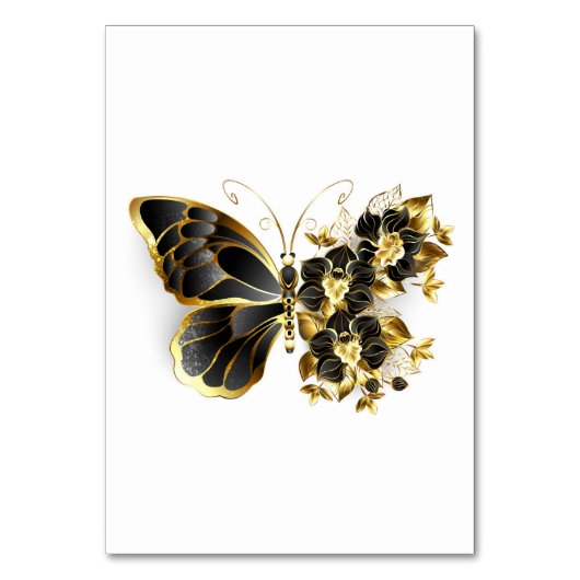 黒い蘭と金色の花蝶 テーブルナンバー (正面)