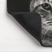 黒い虎猫の子ネコ マウスパッド (コーナー)