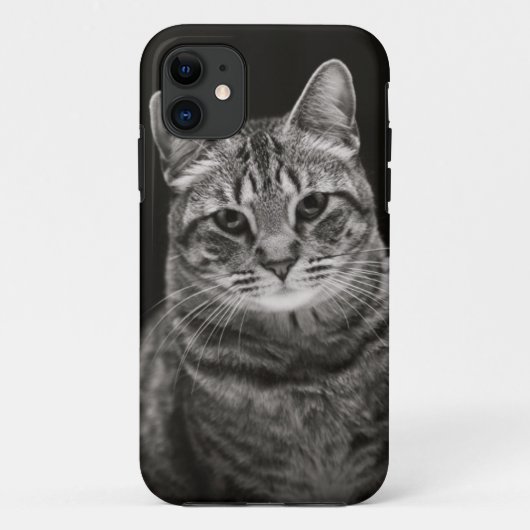 黒い虎猫の子ネコ Case-Mate iPhoneケース (裏面)