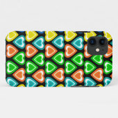 黒い虹のハートパターン Case-Mate iPhoneケース (裏面(横))