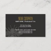 黒い蜂の名刺 名刺 (裏面)