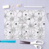 黒い蜘蛛の巣ハロウィン 薄葉紙 (クラフト)