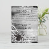 黒い蜘蛛の巣 ハロウィンパーティーの招待状 招待状 (スタンド正面)