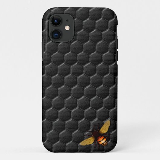 黒い蜜蜂の巣 Case-Mate iPhoneケース (裏面)