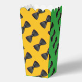 黒い蝶ネクタイ繰り返し黄色の緑 フェイバーボックス (裏面)