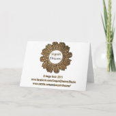 黒い蝶バースデー・カード カード (裏面)