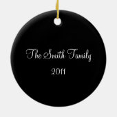 黒い蝶フレーム セラミックオーナメント (裏面)