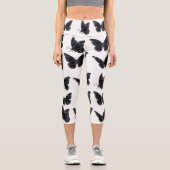 黒い蝶 カプリレギンス (正面)