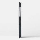 黒い表面に形をした白いハート Case-Mate iPhoneケース (裏面 / 左)