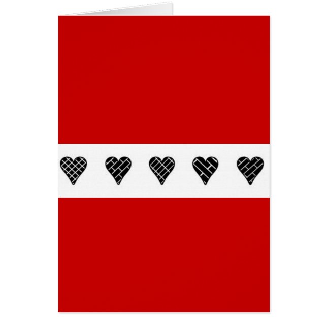 黒い装飾ハート (正面)