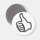 黒い親指を上げる マグネット (正面/裏面)