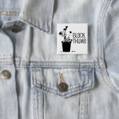 黒い親指 缶バッジ (インサイチュ)