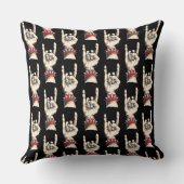 黒い角を上げる クッション (裏面)