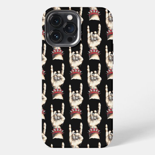 黒い角を上げる iPhoneケース (裏面)