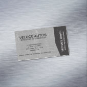 黒い角/灰色のマーブル マグネット名刺 (インサイチュ)