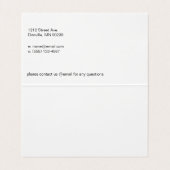 黒い角/灰色のマーブル 名刺 (内部フラット)