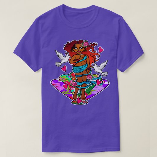 黒い誕生のビーナス Tシャツ (デザイン正面)