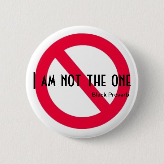 黒い諺ボタン 缶バッジ (正面)