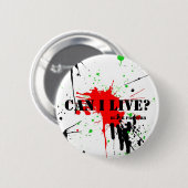 黒い諺ボタン 缶バッジ (正面&裏面)